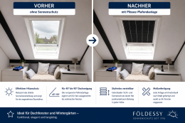 Plissee für Dachfenster – Maßanfertigung für Dachneigungen von 45° bis 90°