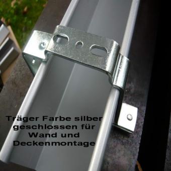 Montageträger geschlossen für Ol. 51 x 57 mm Farbe silber 