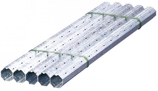 Rollladen Achtkantwelle SW40 × 0,6 mm mit Außenfalz – Zuschnitt nach Maß 