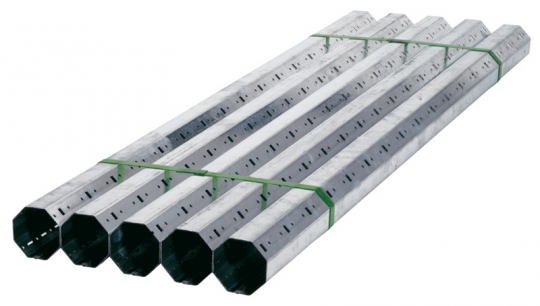 Rollladen Achtkantwelle SW50 × 0,8 mm mit Innenfalz – Zuschnitt nach Maß 