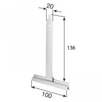 Stahlbandaufhängung Mini 136 mm – bis Kastengröße 165 mm – zum Einhängen 