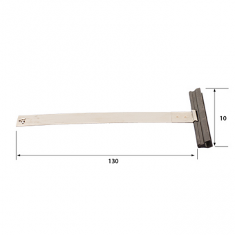 Stahlbandaufhängung Mini 140 mm mit Halteklammer – bis Kastengröße 165 mm 