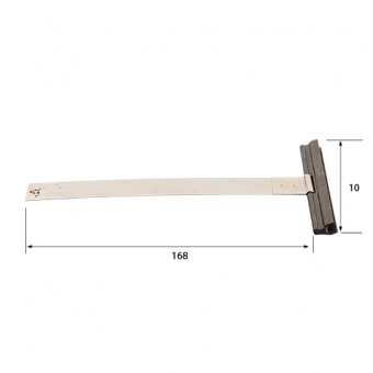Stahlbandaufhängung Mini 180 mm mit Halteklammer – ab Kastengröße 180 mm 