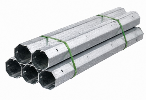 Rollladen Achtkantwelle SW60 × 1,0 mm mit Innenfalz – Zuschnitt nach Maß 