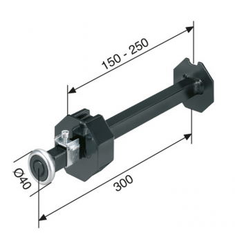 Rollladen Wellenbolzen SW70 mit Kugellager Ø 40 mm 