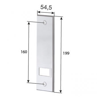 Gurtwicklerplatte für Einlassgurtwickler – Bohrungsabstand 160/161 mm – Weiß 