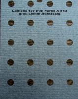 Vertikal-Jalousie 127 mm Farbe A 863 grau gelocht 