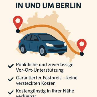 An- und Abfahrt Berlin – Montage & Reparatur von Sonnenschutz und Jalousien 