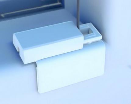 Plissee Gelenkklebeplatte zur Montage in der Glasleiste 