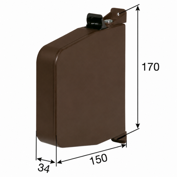 Artikelbild des Artikels “Gurtwickler Maxi für 22 mm Rollladengurt – 5 m Gurtaufnahme – Braun “