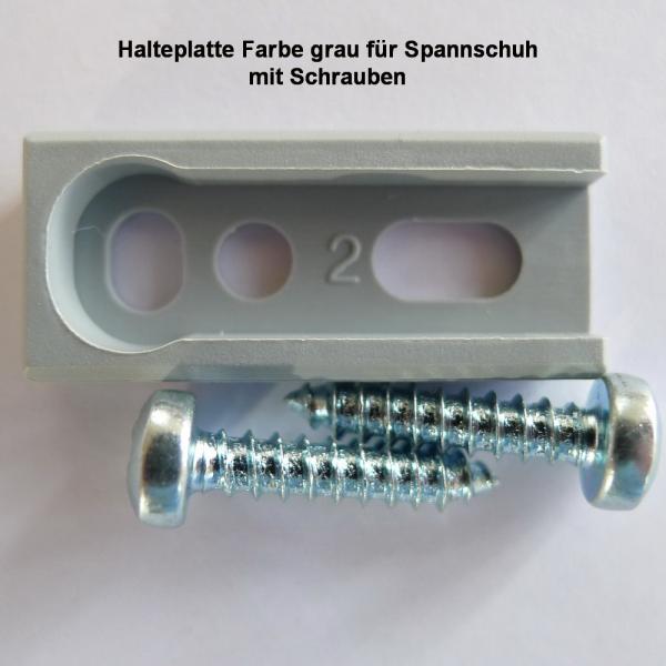 Artikelbild des Artikels “Classic Halteplatte grau für Plissee Typ 1415 – inkl. Schrauben “