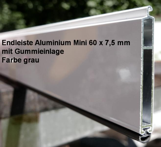Artikelbild des Artikels “ZUSCHNITT Premium Aluminium Endleiste 60 x 7,5 mm für Rollladen Farbe weiss, grau, silber oder braun “
