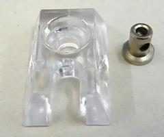 Artikelbild des Artikels “Spannschuh Plexi Nr. 3 mit Seilklemmschraube für 25 mm Jalousien “