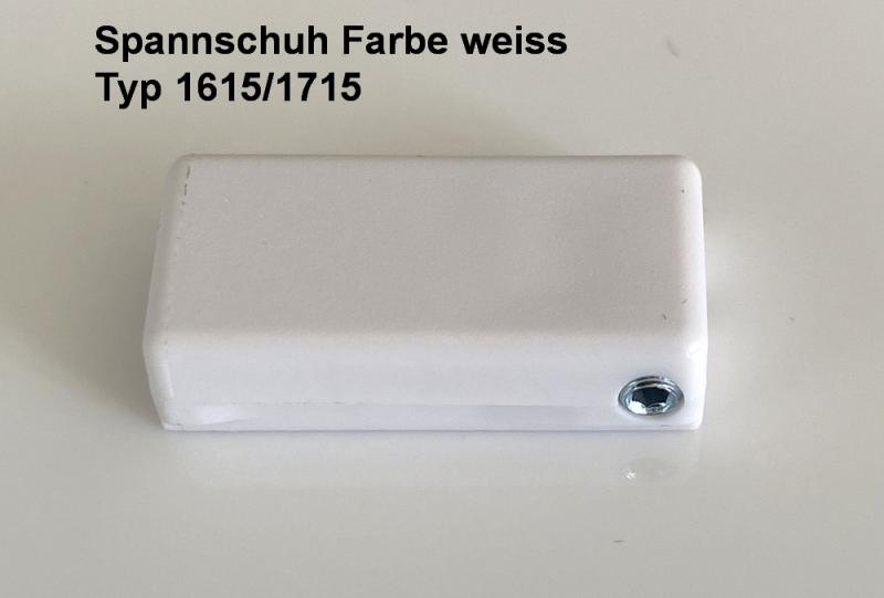 Artikelbild des Artikels “Premium Spannschuh mit Imbusschraube – Weiß, für Halteplatte Typ 1615 / 1715 “