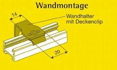 Artikelbild des Artikels “Wandhalter mit Deckenclip 35 x 25 mm – für Plissee Typ 1415, 1615, 1715 | Weiß “