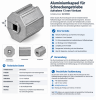 Artikelbild 2 des Artikels “Aluminiumkapsel für Schneckengetriebe – Aufnahme 13 mm Vierkant “