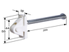 Schnurführung mit Spiralfeder 200 mm für Rollladenschnur – Weiß 