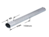 Rollladen Teleskopwelle SW40, 300 mm, komplett mit Walzenkapsel und Stift 