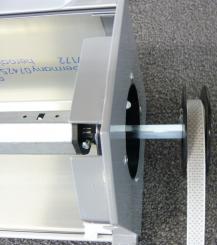 Aussenliegende Gurtscheibe für Mini Rollladen 