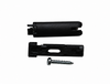 Original Cosiflor Halteplatte mit Spannschuh und Schraube – Set schwarz 