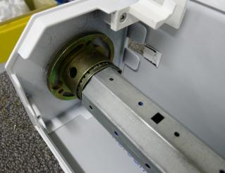 Kurbelgetriebe 90° für Mini Rollladen 