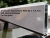 ZUSCHNITT Premium Aluminium Endleiste 60 x 7,5 mm für Rollladen Farbe weiss, grau, silber oder braun 