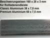 Beschwerungseisen 160 x 25 x 3 mm 