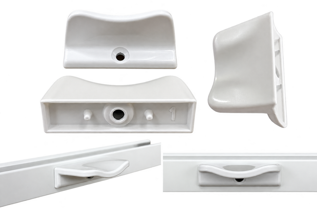 Artikelbild 1 des Artikels “Plissee-Griff für Cosiflor-System – Metall – Weiß “