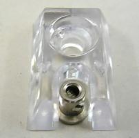 Artikelbild 2 des Artikels “Spannschuh Plexi Nr. 3 mit Seilklemmschraube für 25 mm Jalousien “